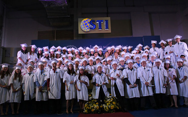The first batch of STI’s Senior High School graduates.